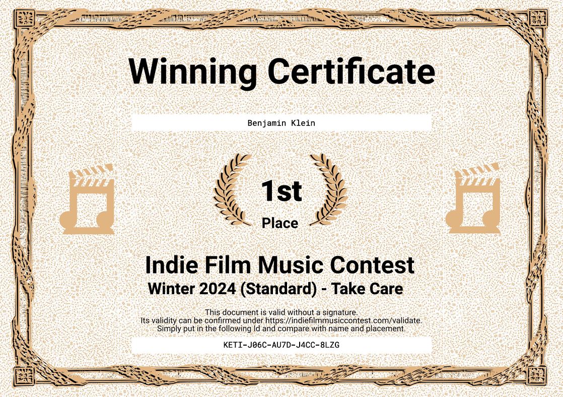 Award Certificate